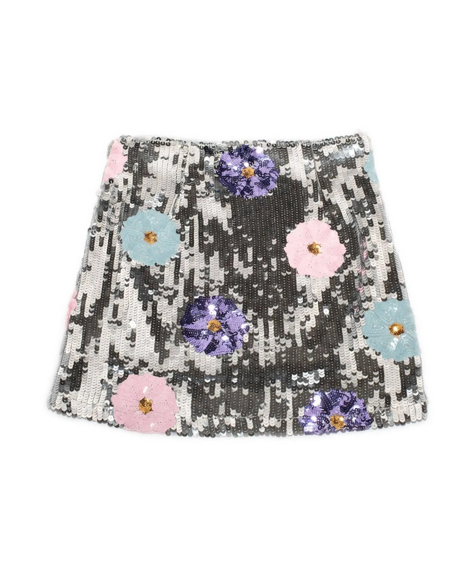 8Apart - Women's Dahlia Floral Sequin Mini Skirt