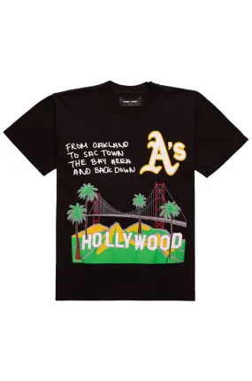 Cali to Nyc Tee Black