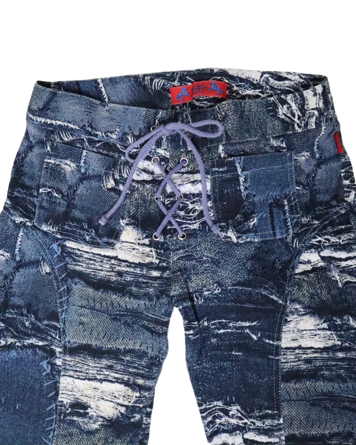 French Lace Up Flare Pants (XS) 