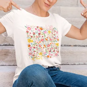 Garment-Dyed Wild at Heart Wildflower Floral T-shirt