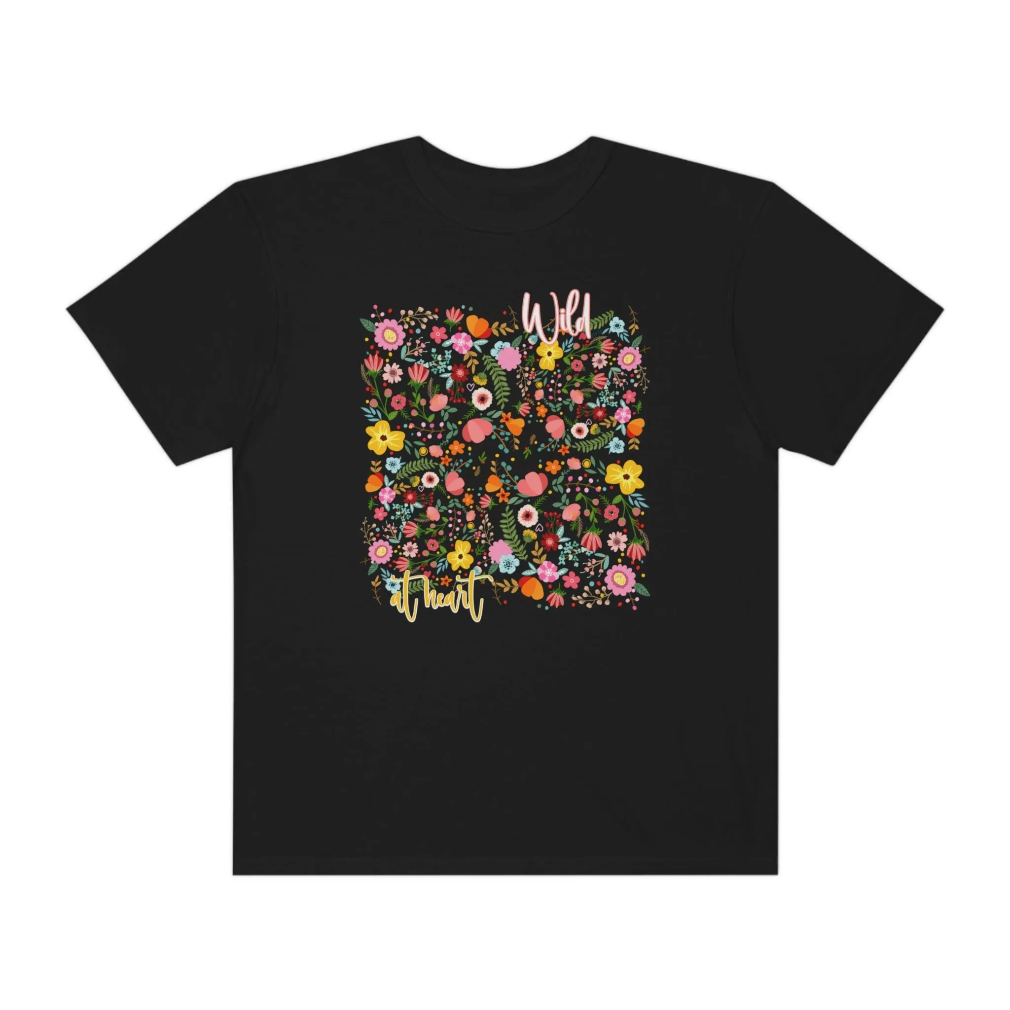 Garment-Dyed Wild at Heart Wildflower Floral T-shirt