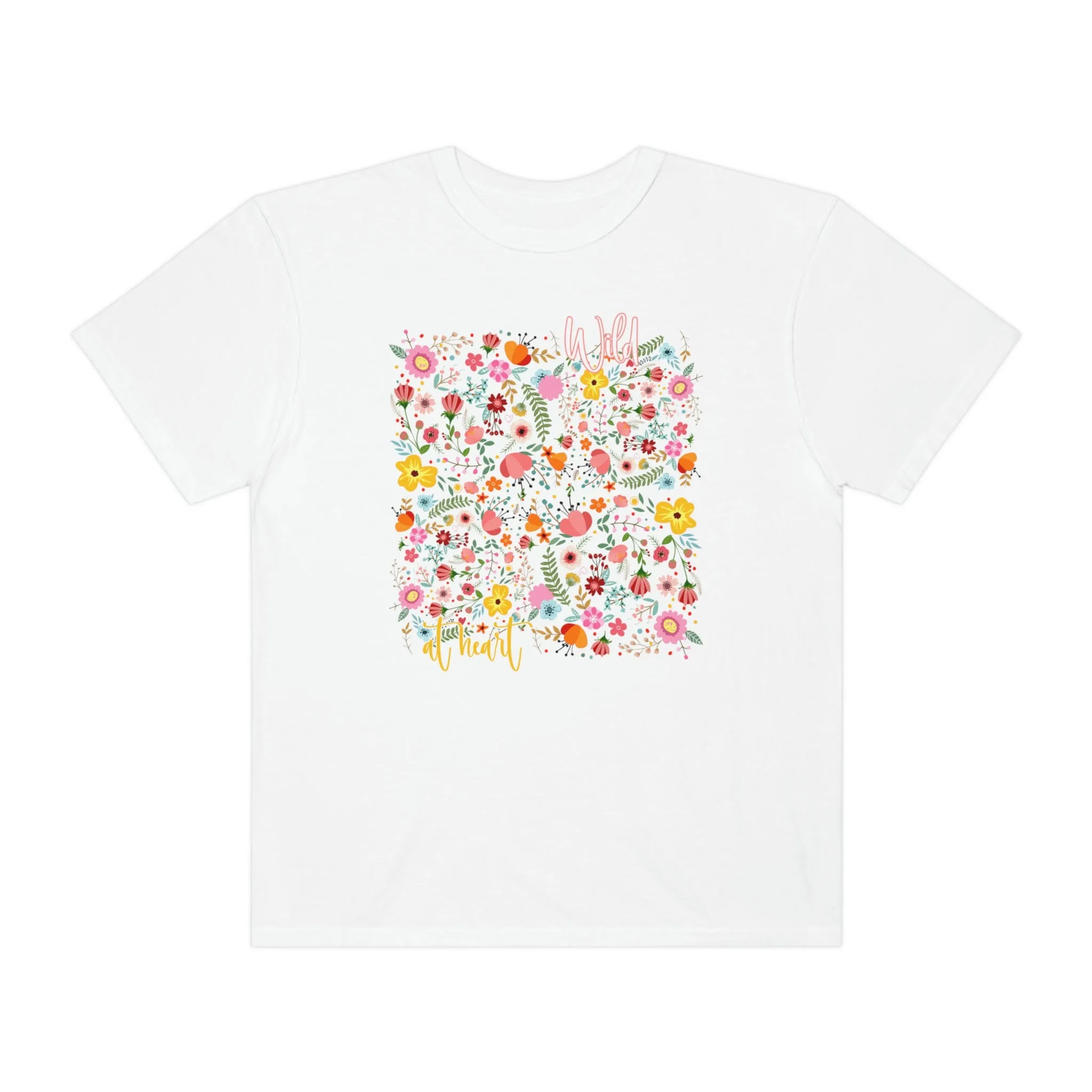 Garment-Dyed Wild at Heart Wildflower Floral T-shirt