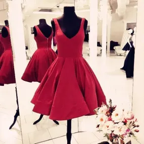 Homecoming Dresses Elegant V Neck Short Prom Dresses