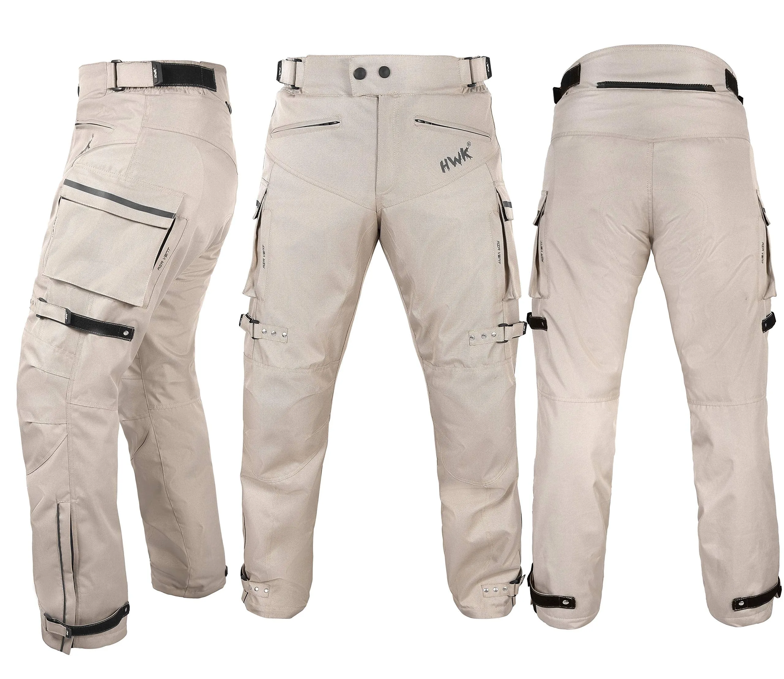 HWK Motorcycle Pants Adventure Dirt Bike Dualsport Riding Water Resistant Pant
