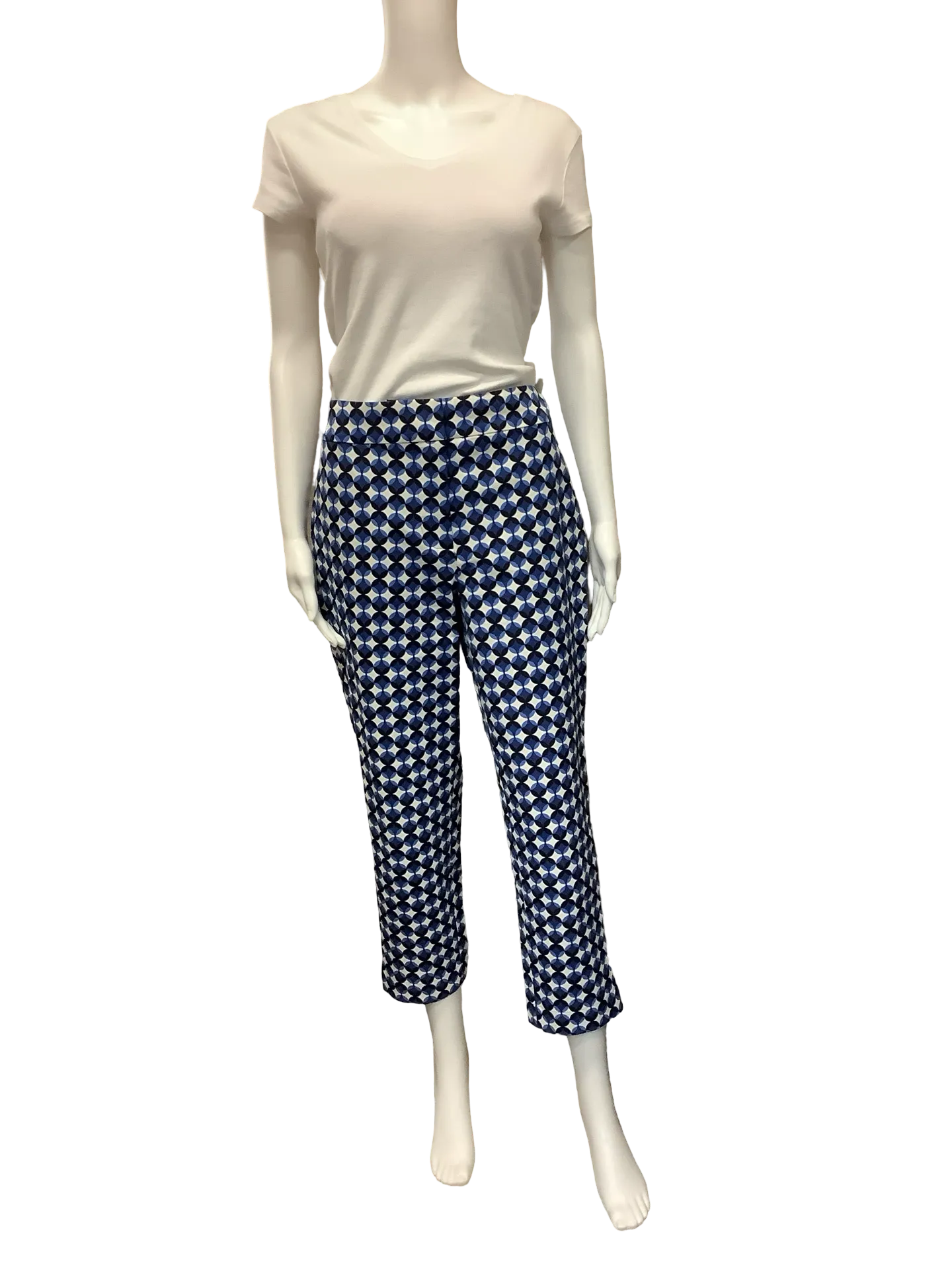 Kate Spade New York Pant Blue Tile Printed Size: 8