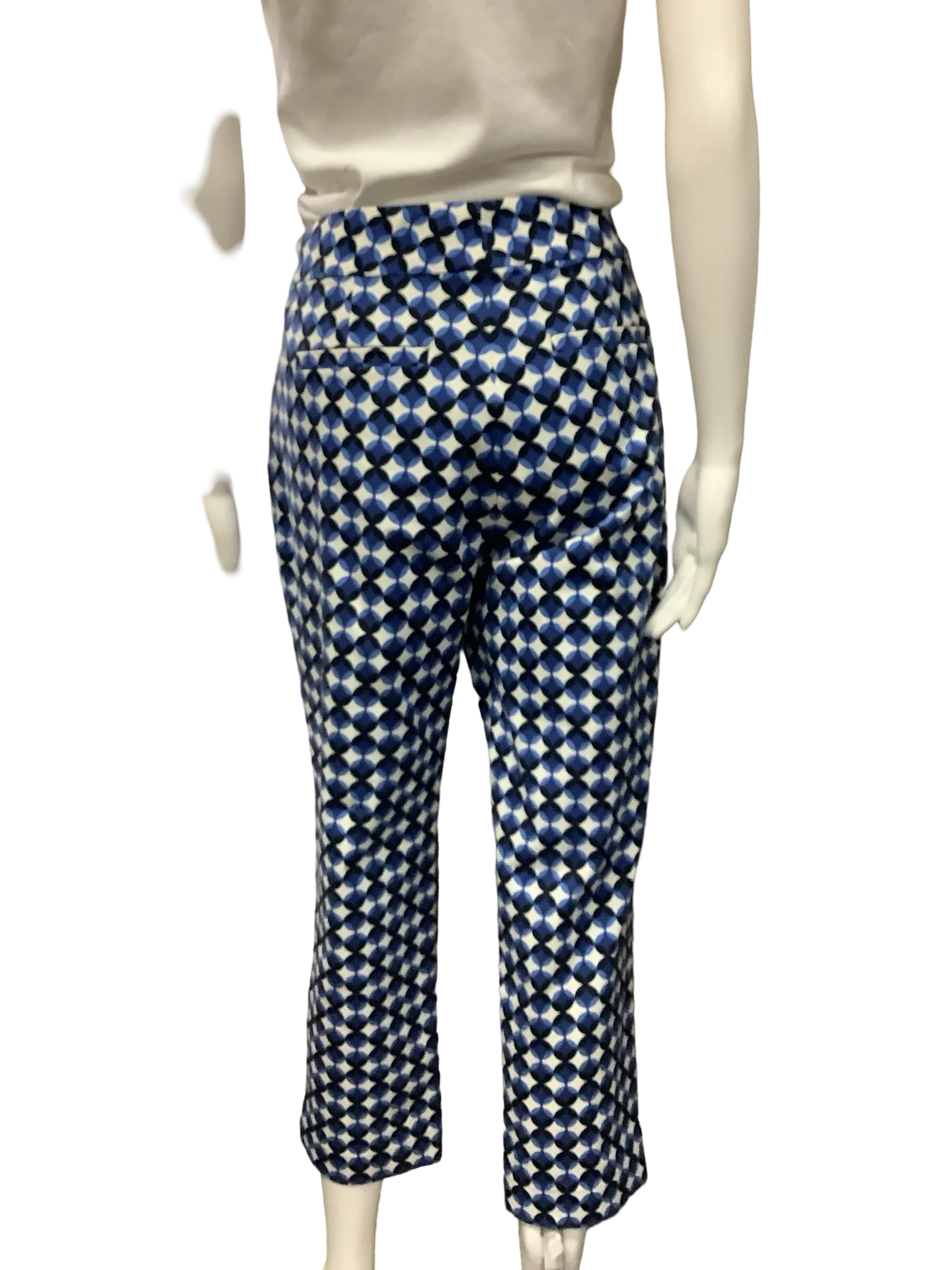 Kate Spade New York Pant Blue Tile Printed Size: 8