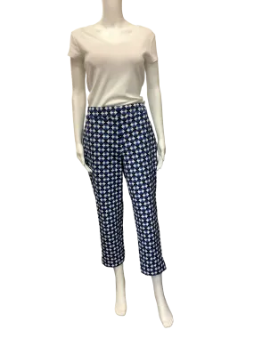 Kate Spade New York Pant Blue Tile Printed Size: 8