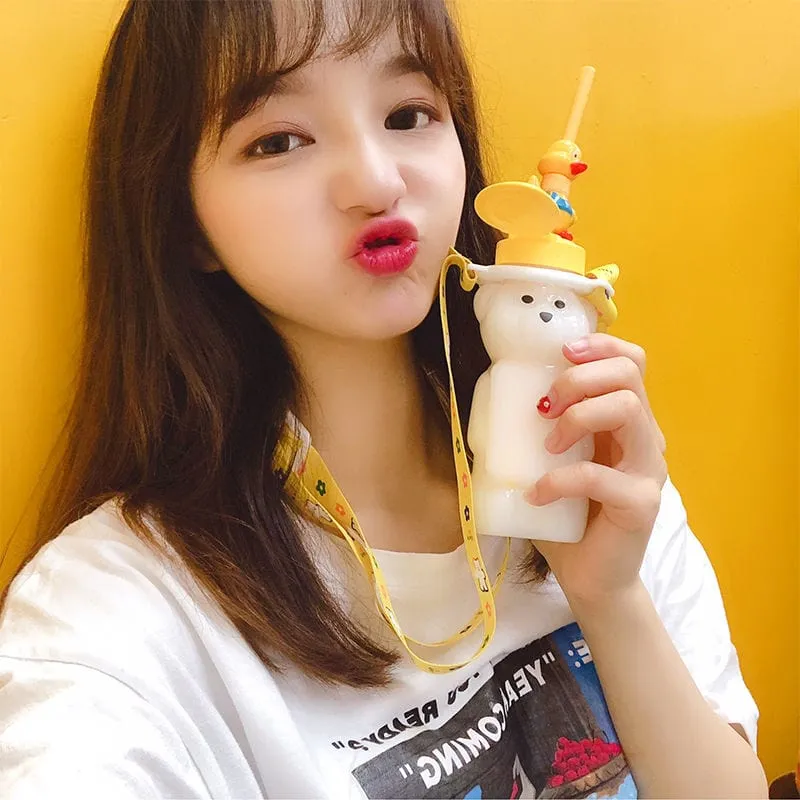 Kawaii Bear Kids Water Bottles
