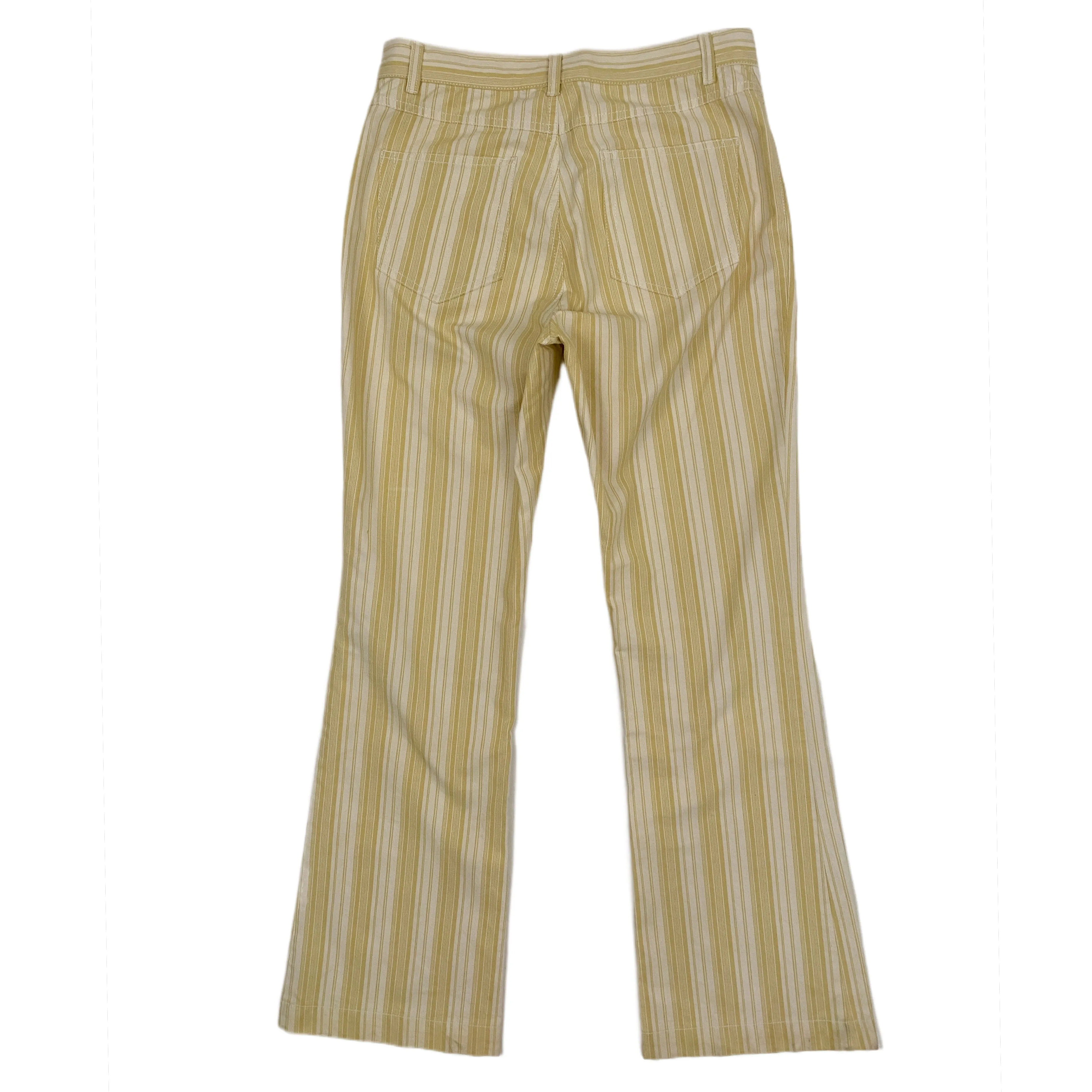 Max Mara Buttercream Striped Flares (S)
