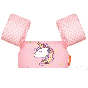 MoKo Swim Arm Band for Kids 20-50lbs Clearance Toddler Swim Vest Cute Cartoon Swimming Wings Pool Floats Sleeve Children Water Sports Learning Swim Training Equipment Pink Heart Unicorn