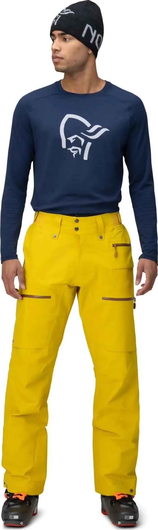 Norrøna Men&#x27;s Lofoten GORE-TEX Pants Sulphur | Buy Norrøna Men&#x27;s Lofoten GORE-TEX Pants Sulphur here | Outnorth