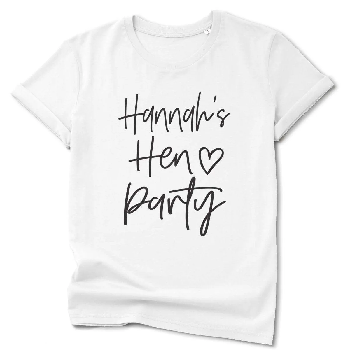 Personalised Hen Party T-shirt, Bachelorette T-shirts, Organic Hen Party Tops, Bride To Be Tops, Bride Tribe Tops, Bridesmaid Tops,  Maid