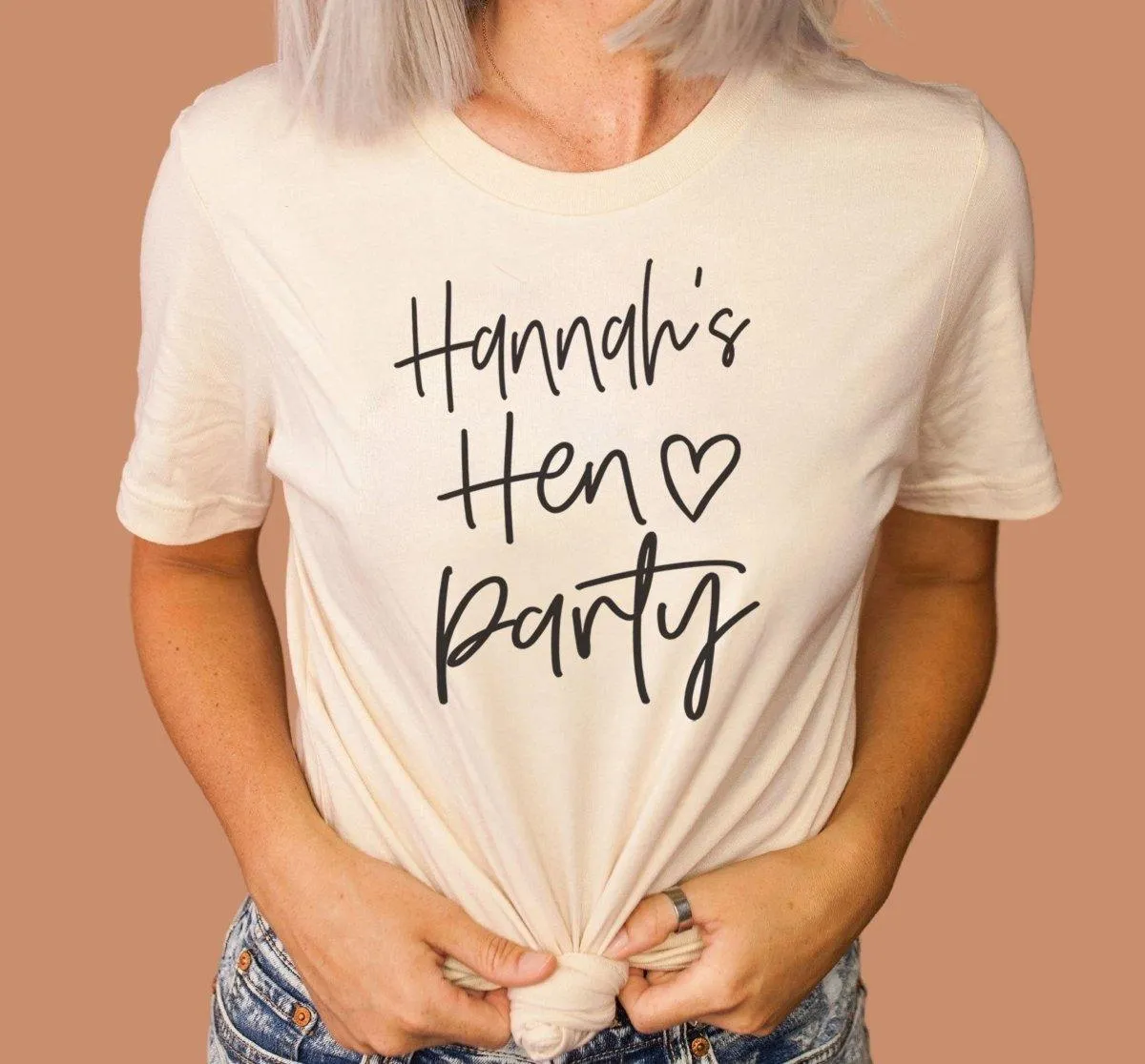 Personalised Hen Party T-shirt, Bachelorette T-shirts, Organic Hen Party Tops, Bride To Be Tops, Bride Tribe Tops, Bridesmaid Tops,  Maid
