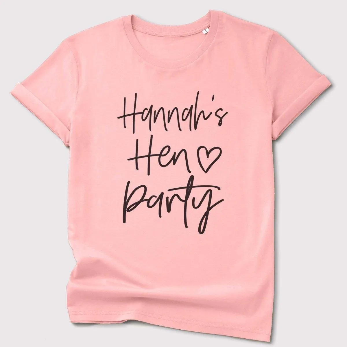 Personalised Hen Party T-shirt, Bachelorette T-shirts, Organic Hen Party Tops, Bride To Be Tops, Bride Tribe Tops, Bridesmaid Tops,  Maid