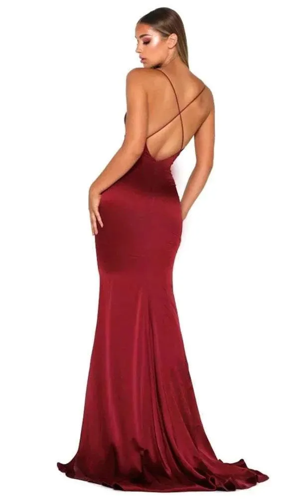 Spicy Red Evening Dress