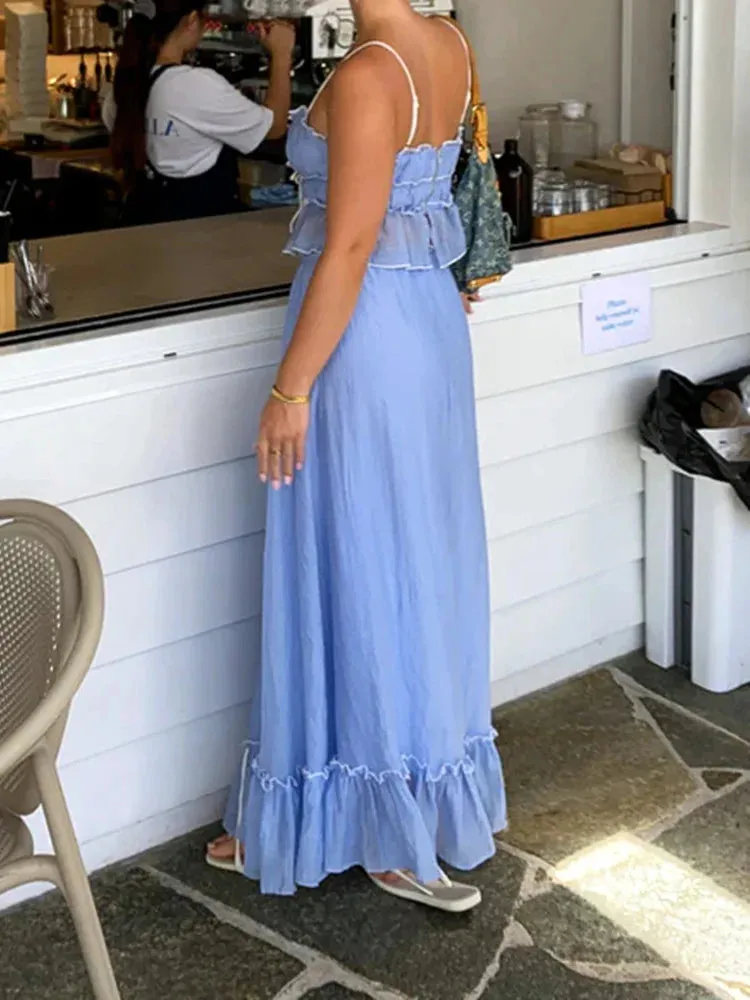 Tops   Ruffle Long Skirts